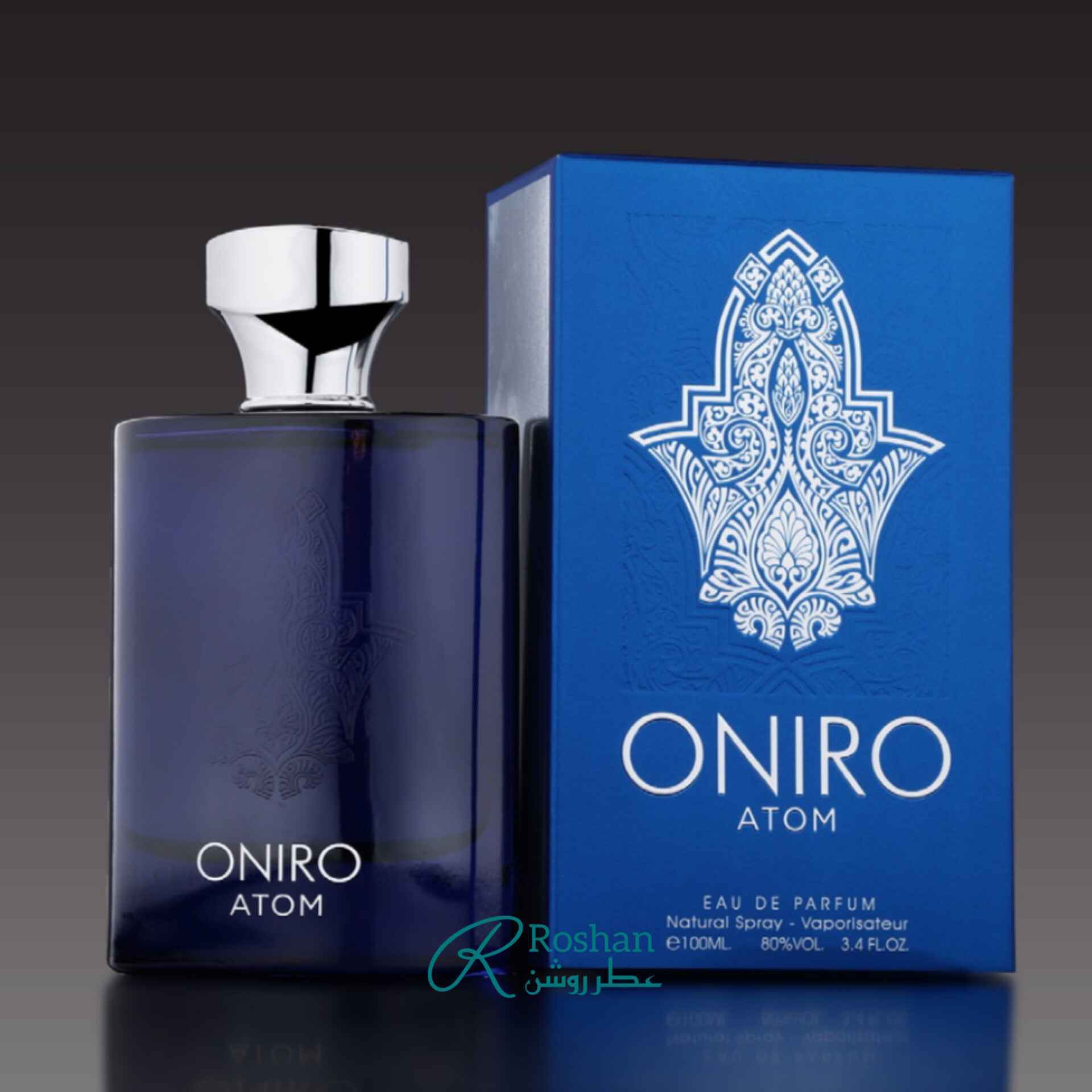  ادکلن oniro atom شرکت فرگرانس ورلد، عطر مقرون به صرفه - ۱۰۰ میل - مردانه - رایحه تلخ 