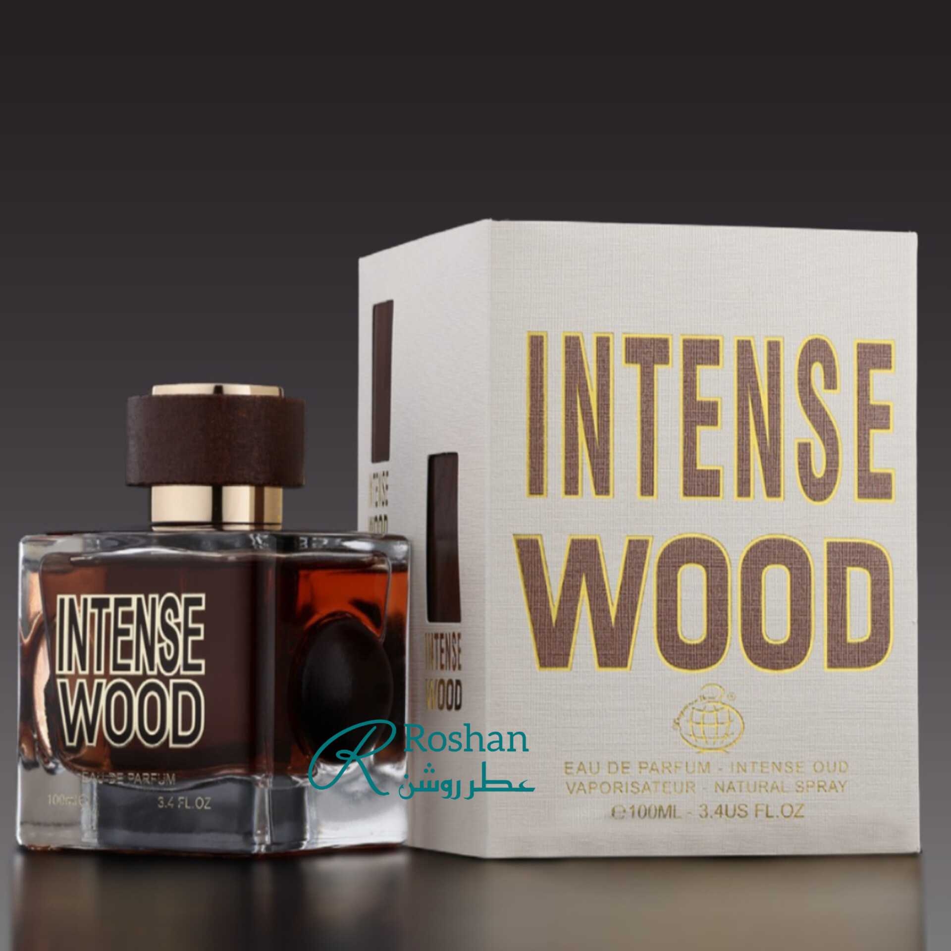 ادکلن intense wood شرکت فرگرانس ورلد ، نسخه مقرون به صرفه و مشابه عطر hey intense wood - مردانه - 100 میل - رایحه گرم