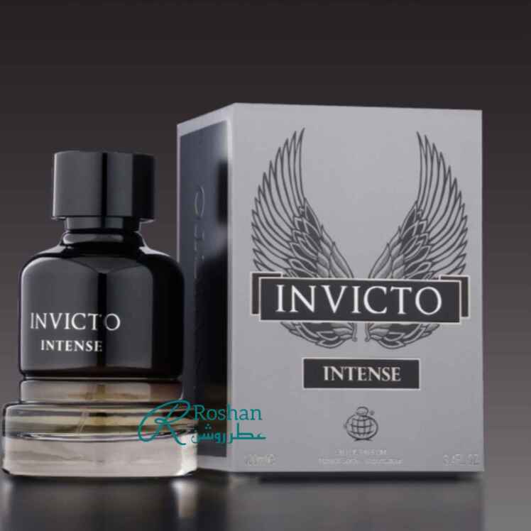 ادکلن invicto intense شرکت فرگرانس ورلد، نسخه مشابه و مقرون به صرفه عطر invictus intense - مردانه - ۱۰۰ میل - رایحه تلخ
