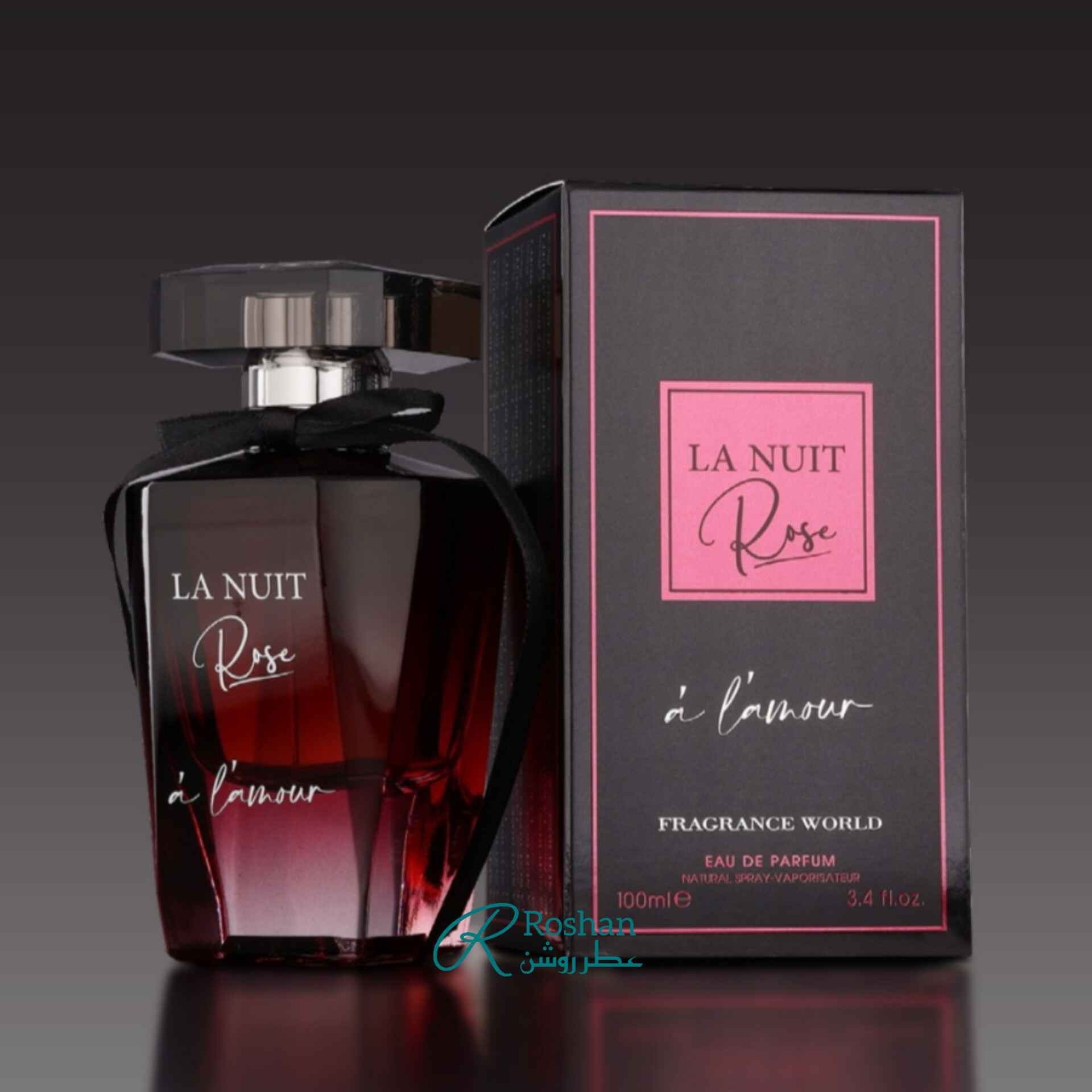 ادکلن la unit rose شرکت فرگرانس ورلد ، مقرون به صرفه - ۱۰۰ میل - زنانه - رایحه گرم و خنک