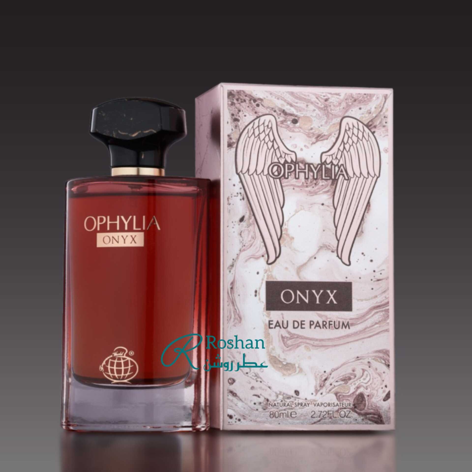 ادکلن ophylia onyx شرکت فرگرانس ورلد ، نسخه مشابه و مقرون به صرفه عطر olmpya - زنانه - رایحه شیرین - ۱۰۰ میل