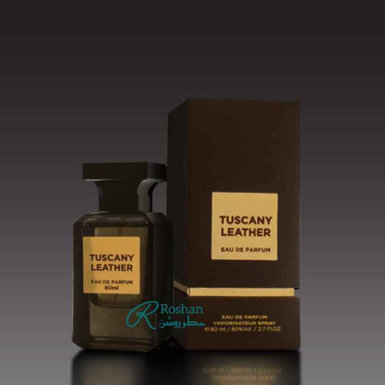 ادکلن Italian leather شرکت فرگرانس ورلد ، نسخه مشابه و مقرون به صرفه Tuscan leather Tom ford- مردانه - رایحه گرم و چرمی
