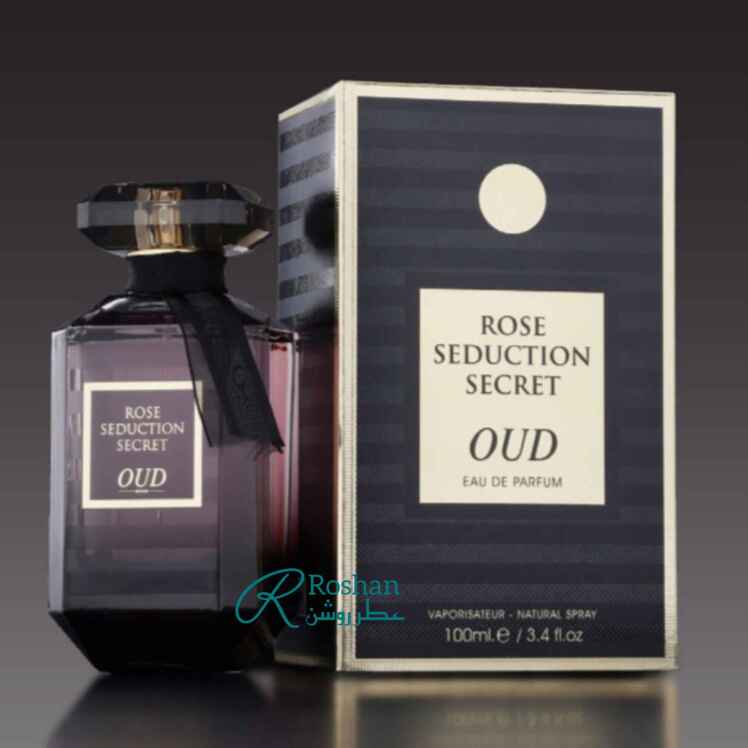 ادکلن rose oud شرکت فرگرانس ورلد ، نسخه مشابه و مقرون به صرفه عطر Victoria secret oud - زنانه - ۱۰۰ میل - رایحه گرم