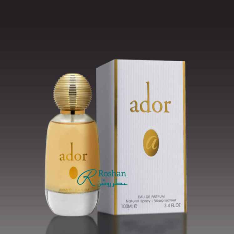 ادکلن ador شرکت فرگرانس ورلد ، نسخه مقرون به صرفه و مشابه عطر Jador Dior - زنانه - گلی و میوه و خنک - ۱۰۰ میل