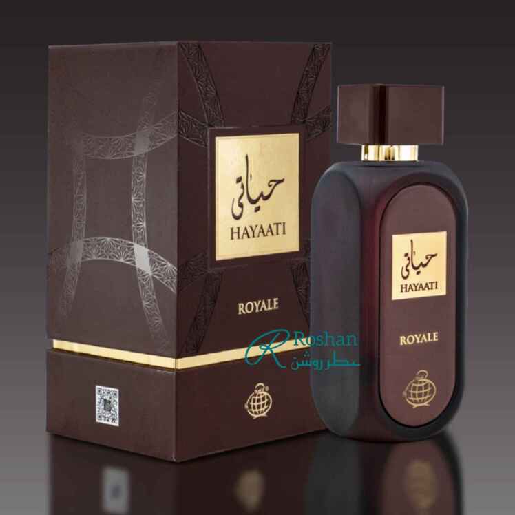 ادکلن حیاتی رویال شرکت فرگرانس ورلد - نسخه‌ مشابه و مقرون به صرفه عطر حیاتی لطافه - مردانه - ۱۰۰ میل - رایحه گرم و تلخ