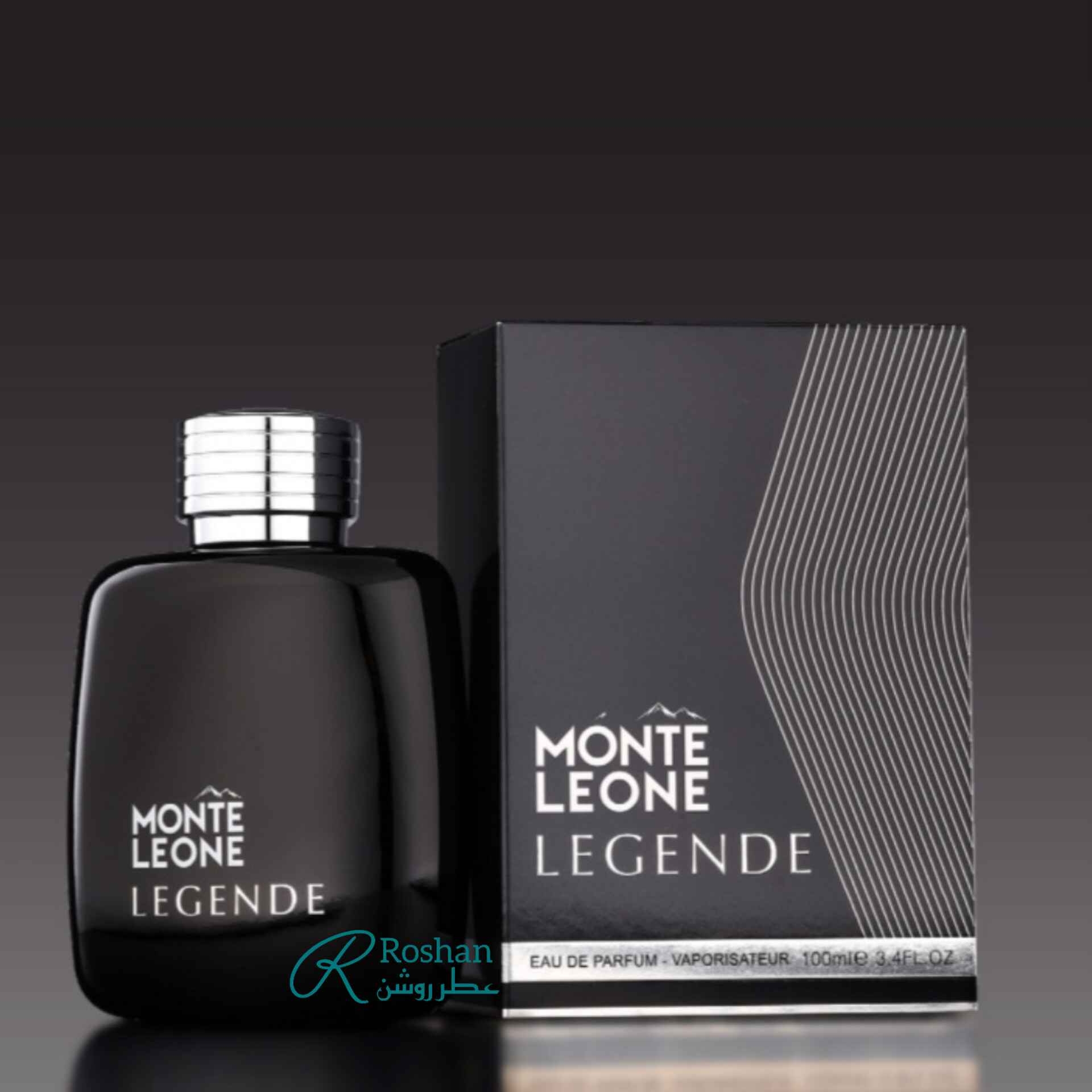 ادکلن monte Leone legend شرکت فرگرانس ورلد ، نسخه مشابه و مقرون به صرفه عطر monte black - مردانه - ۱۰۰ میل - رایحه تلخ