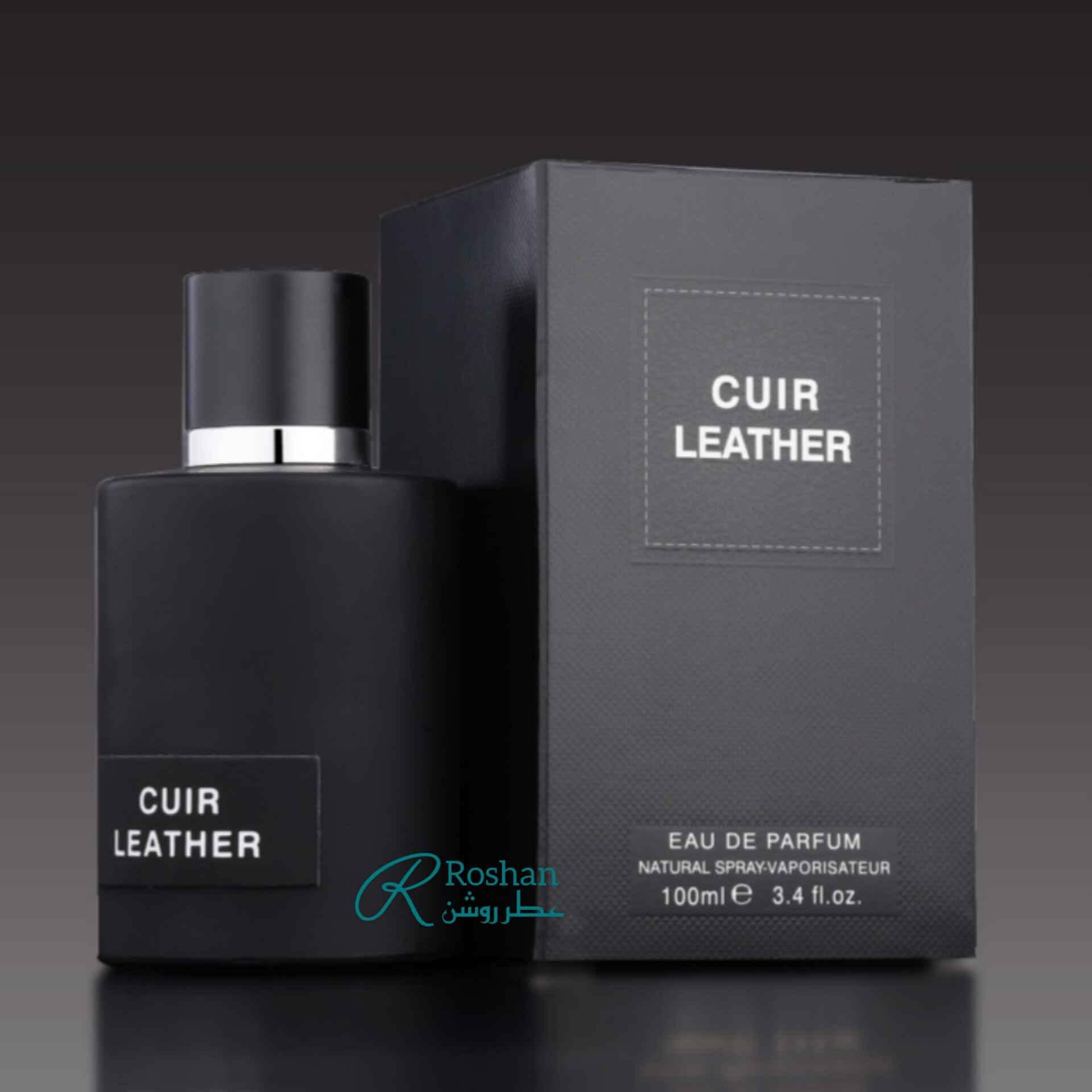 ادکلن cuir leather شرکت فرگرانس ورلد ، نسخه مشابه و مقرون به صرفه عطر ombre leather - مردانه - رایحه گرم و تلخ